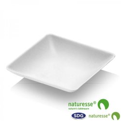 CELLULOSE PULP FINGER FOOD LITTLE SQUARED TRAY - 15356