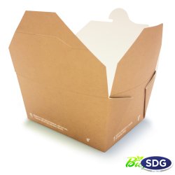 COMPOSTABLE FOOD BOX BIO - 110X90X65H 636-65