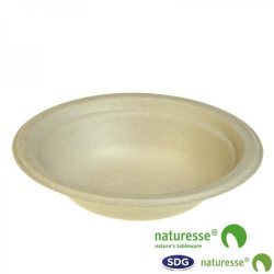 DEEP PLATE EN PULPE DE CELLULEUSE 400ML NATURE - N154