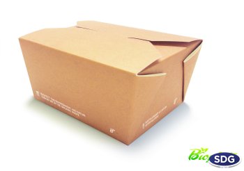 FOOD BOX BIO COMPOSTABLE - 160X90X60H -  CODE 639-65