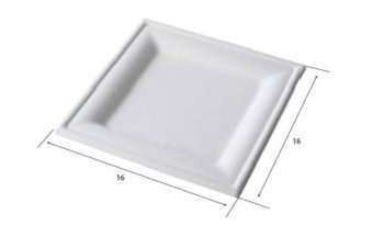 16X16 KARO BASIC PLAT CARRé PULPE CELLULEUSE 20834