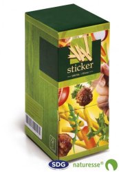 Forchettina/sticker in legno 8,5 cm - 4626