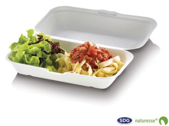 Food Box richiudibile in polpa di cellulosa 18,5x 14 x 7,4 cm – 3479