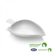 FINGER FOOD KLEINER TELLER " BLATT" AUS ZELLULOSE PULPA - 15354