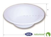 Cellulose pulp round soup plate 910 ml ø 21 cm - 15441 ex 408/P