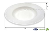 23CM CELLULOSE PULP DEEP PLATE BOWL ELEGANCE - 14171