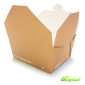 COMPOSTABLE FOOD BOX BIO - 110X90X65H 636-65