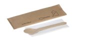 SET WOOD MONO SPOON + NAPKIN  COD. 20382 